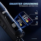 Hair Clippers for Men, Cordless Hair Trimmer for Hair Cutting with Long Battery Life, 8500RPM Electric Clippers and Trimmers Set for Self-Haircut and Family Use (Black)