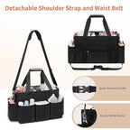 Hairstylist Traveling Bag, Extra Large Hair Tools Travel Bag, Hair Tool Organizer with Adjustable Dividers and Multi Pockets, Professional Makeup Artist Bag, Hairstylist Must Have