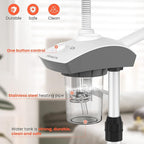 TASALON Professional Facial Steamer Tools for Esthetician, Skin Care and Deep Cleaning, 2 in 1 Face Machine with 3X Magnifying Foldable Arm, Ozone Face Steamer for Facial, Hot Mist Skincare, White
