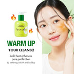 KAHI Heat Deep Cleansing Oil Avocado - Self-Warming Face Oil Cleanser for Blackheads and Waterproof Makeup - Moisturizing Korean Skincare 6.76 fl oz