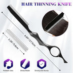 Hair Cutting Scissors Professional 6.89 inch Barber Scissors Multifunctional Salon Thinning Scissors Straight Shears Tools for Mother Father Friends' Christmas Gift