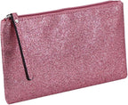 Celestial Glitter Makeup Pouch – Six Stunning Shades - Festive Cosmetic Bag (Starlit Rose)