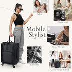 Stagiant Rolling Makeup Case Professional Travel Makeup Organizer Make up Storage Cosmetic Trolley Suitcase Makeup Storage