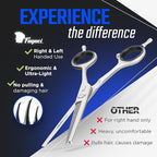 Fagaci 6" Hair Thinning Scissors with 440C Steel, Extreme Sharpness & Precise Cuts, Texturizing Shears, Professional Barber Scissors Set, Slim Blades