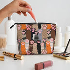 MOLAIGIN Funny Cat Paw Cosmetic Bag For Women, Travel Makeup Bag, Toiletry Zipper Bag, Large Capacity Aesthetic Cases