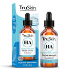 TruSkin Hyaluronic Acid Serum for Face + 7 Ultra Hydrating Ingredients – Best Face Serum for Moisturizing, Visibly Plumping Skin & Smoothing the Look of Fine Lines, 2 fl oz