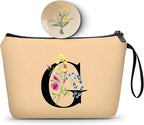 SEAMOON Maid of Honor Friendship Birthday Gifts for Women Her Aunt Sister Bridesmaid Coworkers Bride Personalized Makeup Cosmetic bag with Mirror Mothers Day Christmas Graduation G