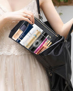 Clear Makup Bag, Clear Cosmetic Bags with Zipper Waterproof Small Travel Cosmetic Case Cute Make Up Pouch Mini Car Essentials for Women Travel Car Organizer