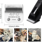 3 Pcs Size 5FC Detachable Dog Grooming Blades, Compatible with Andis, Oster A5, Wahl KM10 Series Clippers, Cut Length 6.3mm, Silver (5FC 6.3mm, 3 Packs)