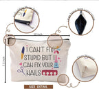 Nail Tech Gifts for Women Makeup Bag, Nail Tech Supplies, Gifts for Nail Technicians, Nail Lovers, Nail Tech Cosmetic Bag Toiletry Bag, Nail Artist Gifts, Manicurist Beautician Gifts