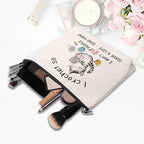 Crocheting Gifts for Crocheters Accessories Makeup Bag, Gifts for People Who Like crocheting, Crocheter Knitting Supplies Stuff Things Gadgets, Small Crochet Gift Bag Cosmetic Bag Pouch