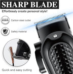 WAIKIL Hair Clippers Professional Cordless for Men, Barber Clippers for Hair Cutting Kit,Rechargeable Haircut Machine for Family,Wireless LCD Display Hair Trimmers Set