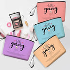 Hanamiya Na 4Pcs Girls Trip Gifts Favors Weekend Makeup Bag Friendship Girls Weekend Gifts Weekender Bags for Women Girl Bestie Cosmetic Bag Zipper Pouch Wedding Bachelorette Party Gift