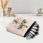 Pink Bible Makeup Bag for Women, Inspirational Christian Gifts for Women, Church Prayer Bible Supplies, Cute Aesthetic Pink God is Good Cosmetic Bag Pouch