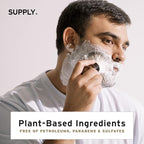 SUPPLY Ultra Lather Shaving Cream Fragrance Free - Hypoallergenic Formula for Men - 3.4 Oz Jar - Naturally Soothes and Protects, Guards Against Razor Burn and Irritation