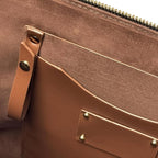 African Black Women's Leather Tote Bag, Large, Premium Vegan Leather, Full Zip, Perfect Christmas Gifts For Women