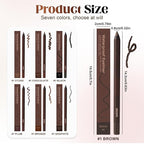 Eyeliner Pencil, Long Lasting Smudge-Proof Professional Eyeliner, Smooth and Easy to Apply, Effortlessly Create Any Look (Chocolate Color)