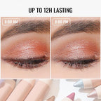 Oulac Eyeshadow Stick Set Smooth & Long Lasting, Twist-up Design Shimmering Glitter Finish, Blendable Eyes Makeup, Vegan & Cruelty-Free 3.8g X 4PCS