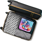 Travel Toiletry Bag for Women & Men Mermaid Rainbow Snowflake Hanging Cosmetic Organizer Portable Waterproof Makeup Case Make Up Bag with Compartments Travel Essentials for Bathroom Shower