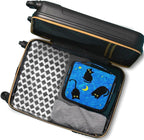 Cute Cat Travel Toiletry Bag with Hanging Hook for Women and Girls, DeepSkyBlue Cosmetic Makeup Case Organizer for Accessories, Shampoo, Full Sized Container, Toiletries