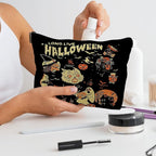 Halloween Witch Leather Makeup Bag, Halloween Gifts for Women, Witchy Gifts for Women, Witch Stuff, Long Live Halloween Makeup Pouch(PU)