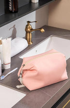 6"x 9.84" 4.5L Large Silicone Toiletry Bag,Waterproof Leakproof Foldable Travel Organizer,Dopp Kit Alternative for Men & Women,Pink