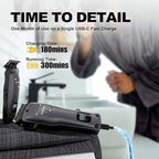 SUPRENT Hair Clippers for Men Professional, USB-C Rechargeable Cordless Clippers for Hair Cutting, Mens Hair Clippers and Trimmer Kit for Barber with LED Display for Barbers & Home Use