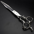 SHARONDS Hair Cutting Scissors Hairdressing Scissors Thinning Scissor Professional Barber Salon Home Shear For Men Women (8 inch flat)