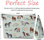 Horse Gifts Makeup Bag Cosmetic Bag Travel Pouch, Animal Lovers Gifts for Horse Lovers Women Girls Daughter Sisters Coworker Best Friend Friendship Graduation Birthday