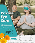 16 Packs Lutein Steam Eye Masks for Dry Eyes Self Heated Disposable Sleep Mask Soothing Headache Relief Dry Eye,Hot Warm Compress for Stress Relief Relief Eye Fatigue, Spa Items Travel Essentials