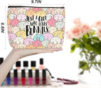Cute Bunnies Makeup Bag Bunny Gifts Cosmetic Travel Bag Bunny Accessories Decor Stuff for Animal Bunnies Lovers Women Breeder Coworker Girls Best Friend Funny Skincare Bags for Christmas Birthday