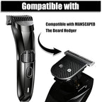 Premium Stainless Steel T Blade Replacement for MANSCAPED The Beard Hedger Replacement SkinSafe Trimmer Blade for Precision Facial Hair Trimming (Black-2)