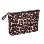 Makeup Bags for Purse Zipper Cosmetic Pouch Large Travel Make Up Organizer Tool Pouch for Women, Leopard