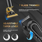 LQT® Men's Professional Hair Clippers Kit，Cordless & Corded Barber Clippers Set，Grooming Rechargeable Beard Trimmer with Adjustable Blade