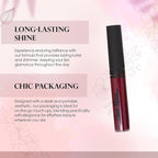 Lip Gloss, Moisturizing Lip Color with Shimmer for Long Lasting Shine, Lightweight Lip Stain, Girls Non-Sticky Lip Gloss with Aloe Vera, W/Vitamin C, E (Wine)