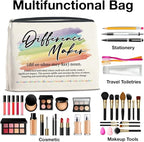 Difference Maker Makeup Bag Thank You Gifts for Mentor Leader Coach Boss Coworker, Difference Maker Gift Appreciation Cosmetic Bag Zipper Makeup Pouch