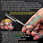 Hair Thinning Shears 5.5 Inch Thinning Scissors for Women Professional Barber Hair Thinning Scissors Barber Shears 28 Teeth Rose handle KINSARO for Hairdresser Barbershop or Home Use