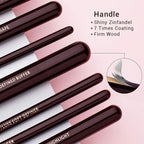 Jessup Makeup Brushes Set Professional, 25PCS Premium Natural Powder Foundation Eyeshadow Blending Concealer Blusher Highlight Labeled Brushes, T280