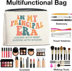 Principal Gifts Makeup Bag Principal Thank You Gifts in My Principal Era Cosmetic Bag Zipper Makeup Pouch