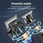 HIENA PRO Professional Hair Clippers and Trimmers Kit, Cordless Rechargeable Clippers with LED Display, Haircut Clipper Set for Barbers, Gifts for Men