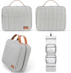 Bosidu Hanging Travel Toiletry Bag,Large Capacity Cosmetic Travel Toiletry Organizer for Women with 4 Compartments & 1 Sturdy Hook,Perfect for Travel/Daily Use/Christmas
