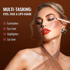Oulac Silver Glitter Eyeshadow Pencil - Waterproof Eye Shadow Stick Smooth and Long Lasting, Shimmering Glitter Finish, Blendable Eyes Makeup, Vegan & Cruelty-Free 3.8g, (09) Silver Heart