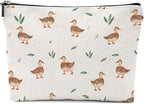 Duck Gifts for Duck Lovers, Makeup Bag Cosmetic Bag Travel Pouch, Animal Lovers Gifts for Women Girls Daughter Sisters Coworker Best Friend Friendship Graduation Birthday