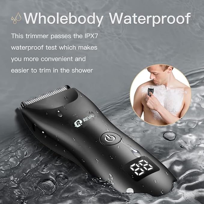 Multi Groomer All-in-One Hair Trimmer with Head Spotlight for Men & Women- Cordless Rechargeable Beard & Hair Clipper, Waterproof, Ceramic Blades, Low Noise and Fast Charging