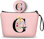 SEAMOON Maid of Honor Friendship Birthday Gifts for Women Her Aunt Sister Bridesmaid Coworkers Bride Personalized Makeup Cosmetic bag with Mirror Mothers Day Christmas Graduation G