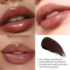2Pcs Honey Lipstick Tinted Lip Balm, Black and Pink Lipstick, Hydrating Natural Glossy Lip Balm, Sheer Lightweight Color, Moisturizing Lip Makeup Lip Care Balm for Repairing Dry Lips