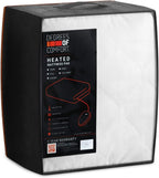 Degrees of Comfort Heated Mattress Pad Full Size | Zone Heating Electric Bed Warmer W/Auto Shut Off | Fit Up to 15 Inch | 12.5ft Long Cord - 54x75 Inch, White