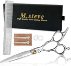 Professional Hair Cutting Scissors 6.3 Inch, VG10 Stainless Steel Barber Shears, Extremely Sharp Hairdressing Scissors for Salon & Home Use, Ambidextrous Left Right Hand