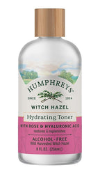 Humphreys Witch Hazel Hydrating Toner | Wild Harvested Witch Hazel & Rose | Natural, Alcohol-Free Formula | Balancing & Hydrating | Clears Pores | 8 Fl Oz