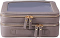 SANHECUN Clear Travel Toiletry bag Toiletry Case Carry on Travel Accessories Bag Makeup Bag(Grey, SHC-TL-2)